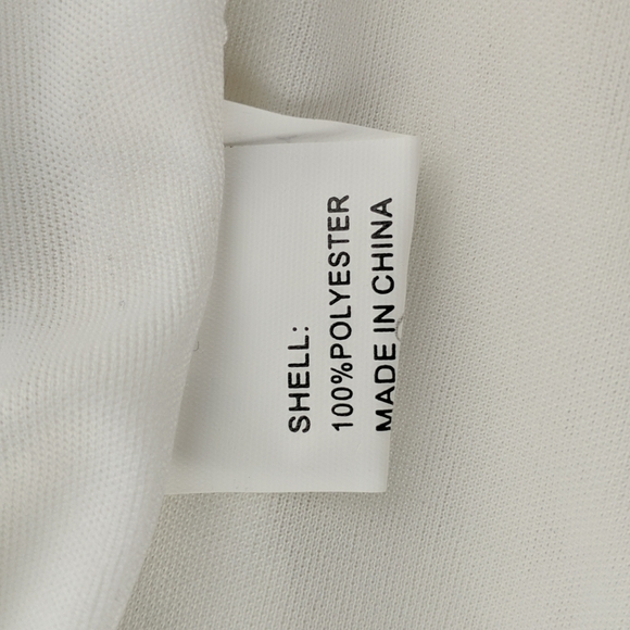 Lioness Dress Size Medium White Lined Cap Sleeves Zip-up Back Lace Fringe BNWT - Picture 7 of 8